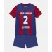 Billige Barcelona Joao Cancelo #2 Børnetøj Hjemmebanetrøje til baby 2023-24 Kortærmet (+ korte bukser)